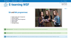 Desktop Screenshot of e-learning.wsf.edu.pl